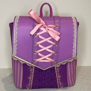 Disney x Loungefly Rapunzel 10th anniversary Large backpack purse FLAWS